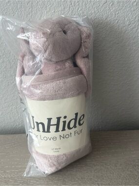 UnHide Lil' Marsh Lovey Plush Elephant - Rose Pink New